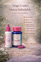 Combo MarceSaludable: equilibrio real, bienestar total. MarceSaludable Combo: real balance, total wellness.